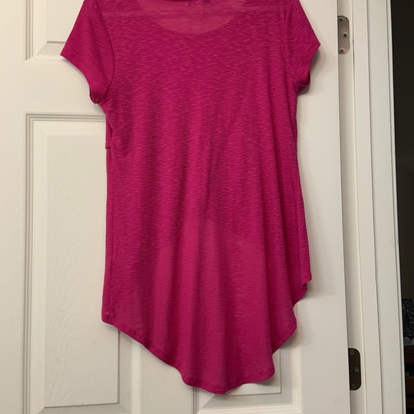 Express One Eleven pink ribbed top - Picture 5 of 5